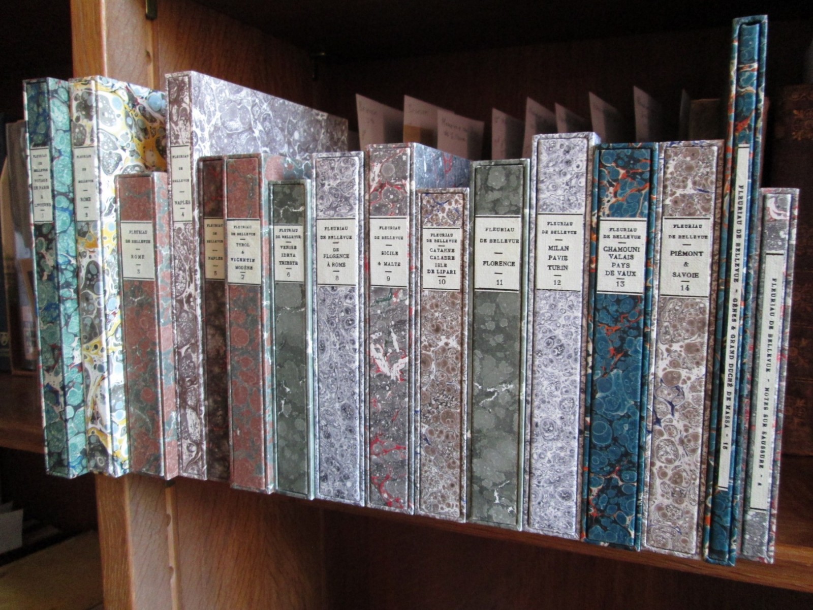 The collection is elegantly housed in custom slipcases