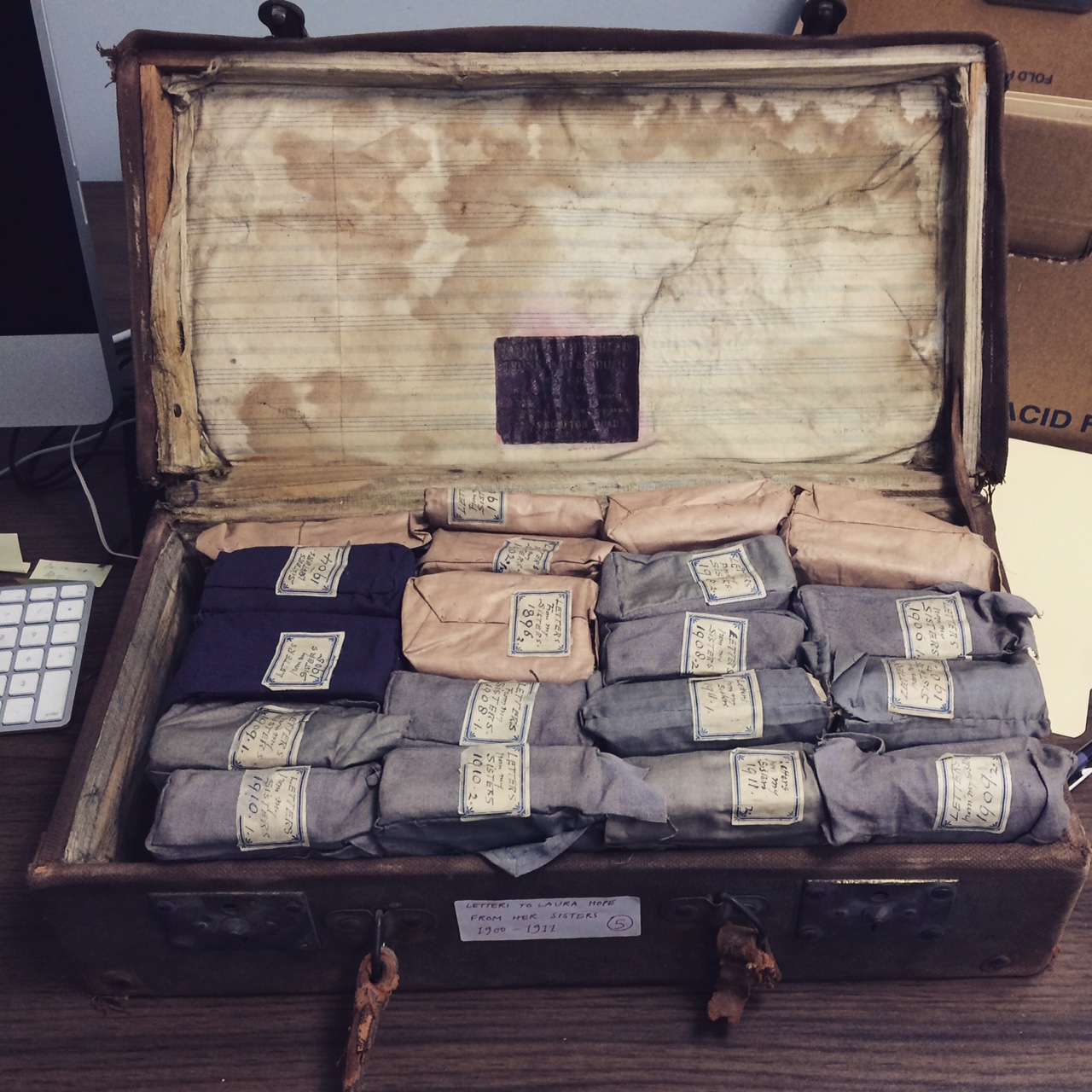 A suitcase of letters from the More House Archive